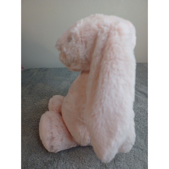 jellycat london plush animal stuffed toy soft pink rabbit rattle 11" - Picture 2 of 8